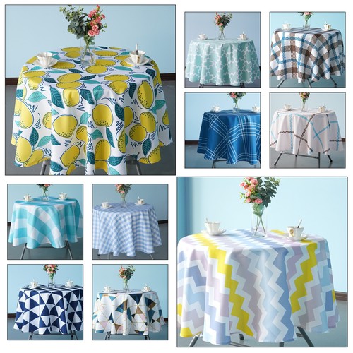 Printed polyester tablecloth - printed,