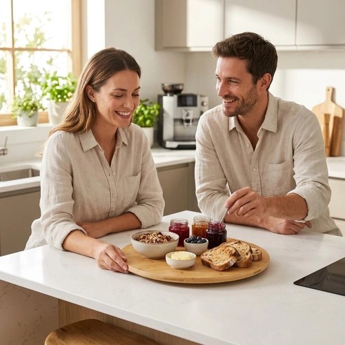 Bamboo lazy susan - lazy, 35cm