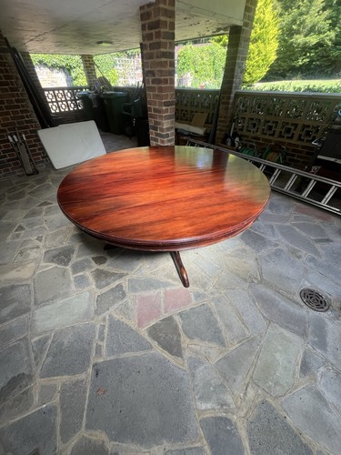 Large round solid wood - solid, dining