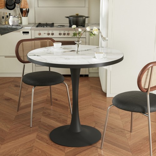 Large round marble dining - marble,