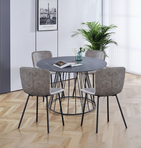 Dining table set large grey - table,