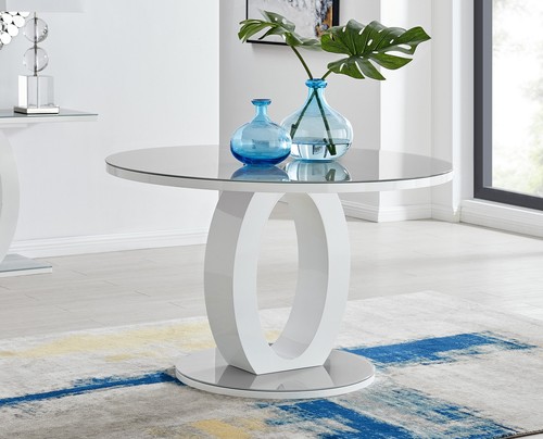 Giovani round grey - grey, white