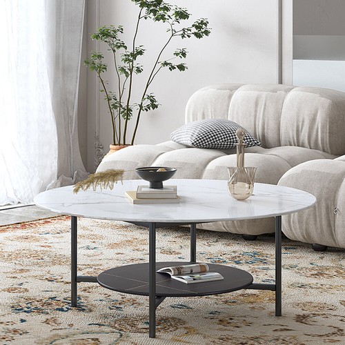 Large round marble - marble, coffee