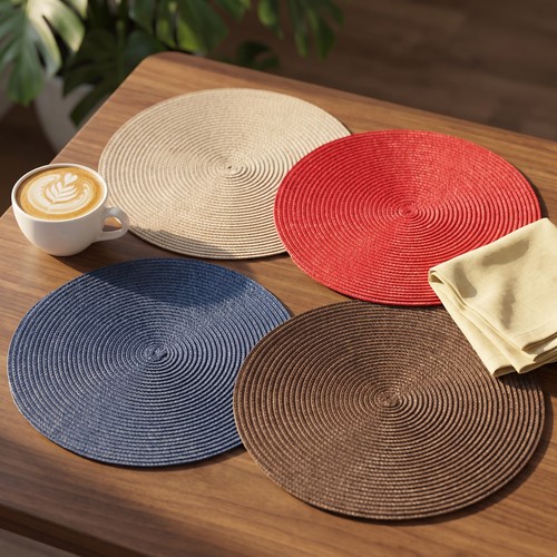 Woven table place mats large - table,