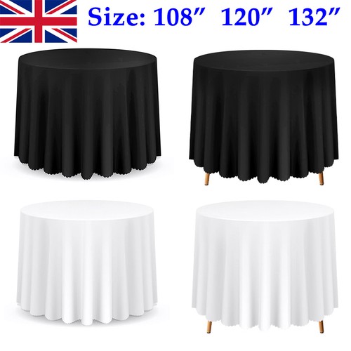 Round polyester tablecloth - round,