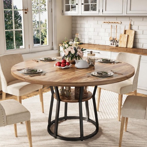 Large round dining table - large,