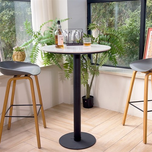 Modern large round bar table - round,