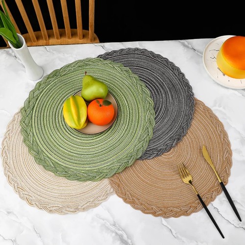 Woven table place mats - place, large