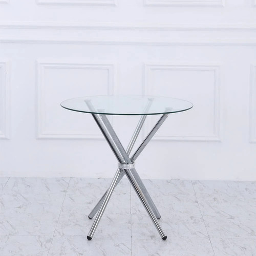 Large round glass - dining, table