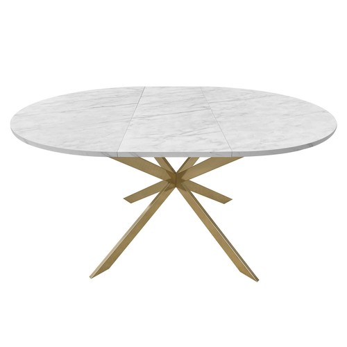 Round oval white marble - round, to