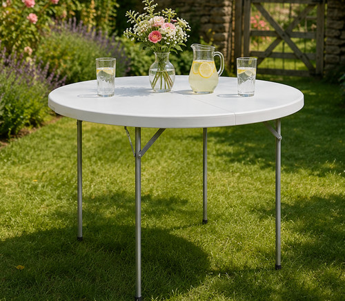 Large round garden table - round,