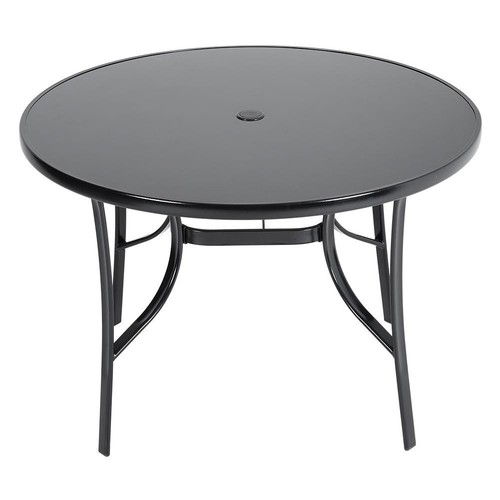 105cm large round garden table - 105cm,